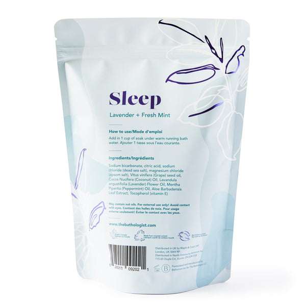 Lavender and mint-infused fizzy bath soak for restful sleep by Bathorium