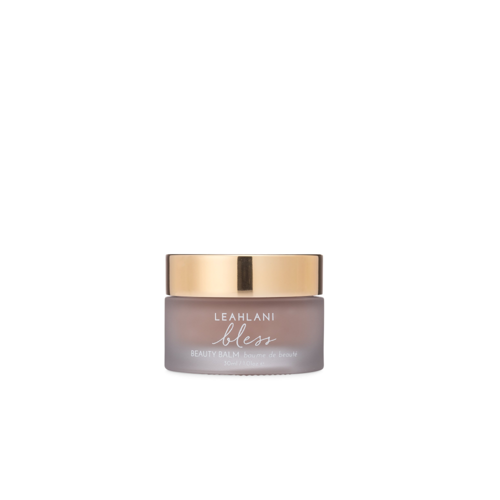Bless Beauty Balm by Leahlani Skincare deeply nourishes and restores dry, mature, and sensitive skin with organic butters, beauty oils, and soothing blue tansy for a soft, radiant complexion.