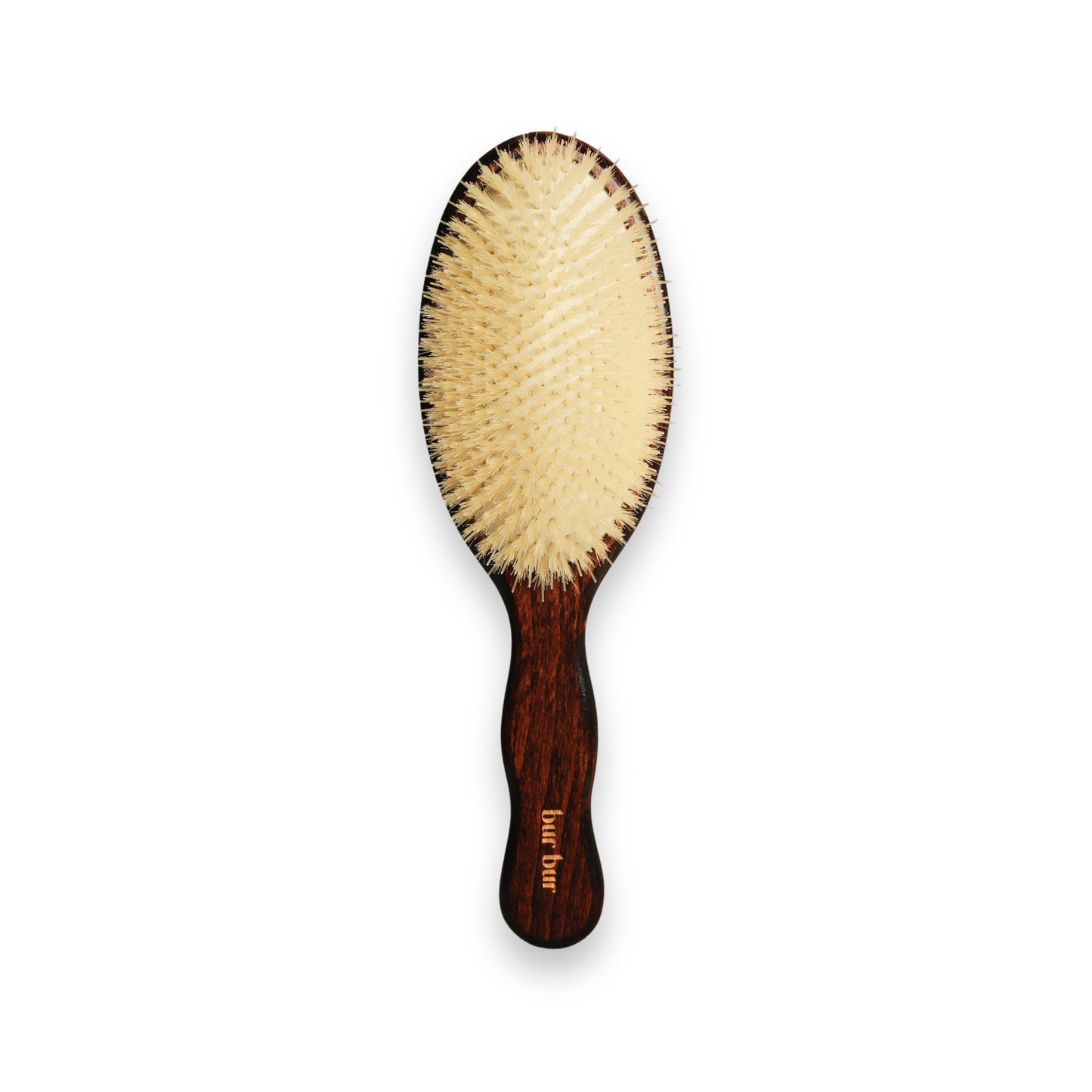 BUR BUR LUDMILA Essential Boar Bristle Brush handcrafted from beech wood with natural boar and nylon bristles.