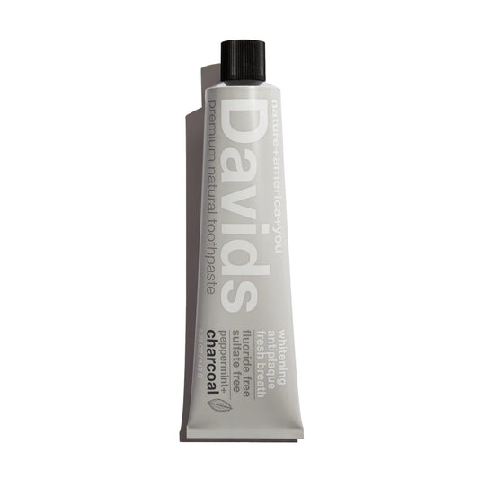 DAVID'S NATURAL TOOTHPASTE Davids Premium Natural Toothpaste Charcoal Peppermint full size