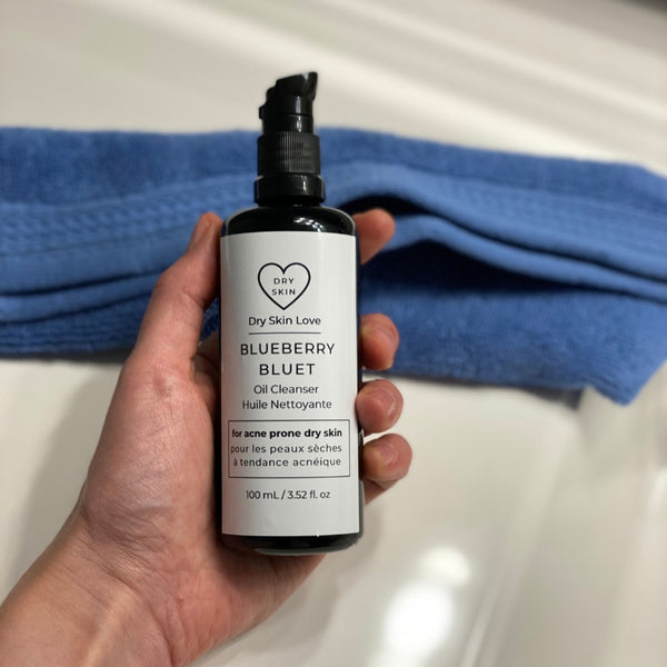 DRY SKIN LOVE Blueberry Oil Cleanser for Dry Acne-Prone Skin
