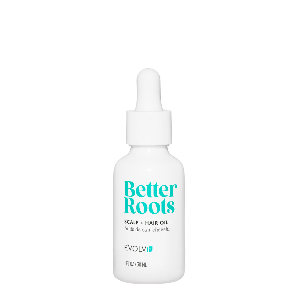 EVOLVH Better Roots Scalp + Hair Oil for fuller-looking, smooth hair