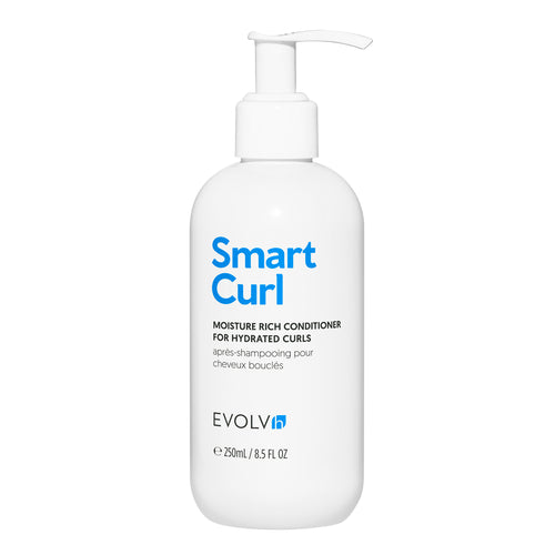 EVOLVh SmartCurl Gentle Conditioner for curly and coarse hair in white bottle. full size