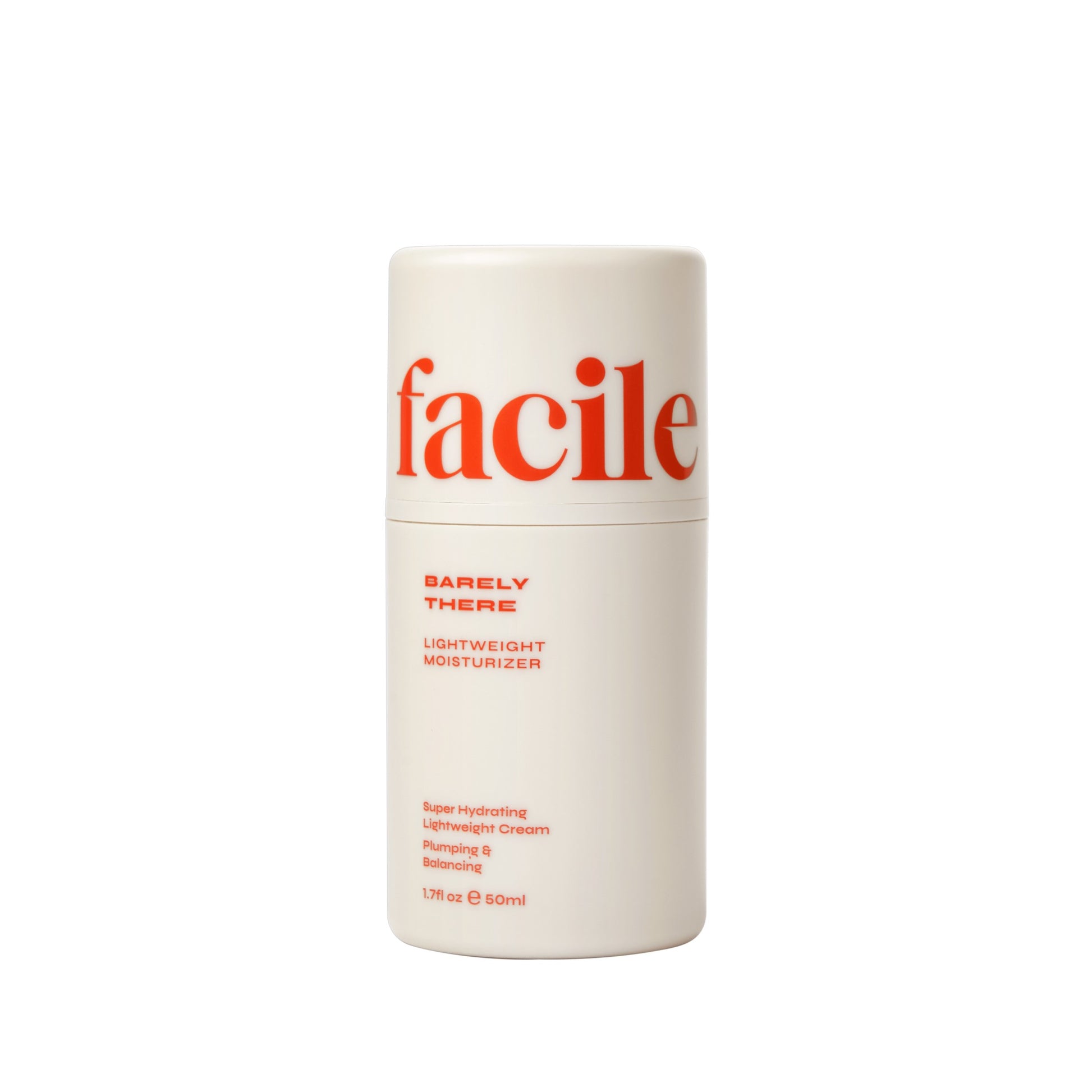 FACILE Barely There Lightweight Moisturizer - A lightweight moisturizer designed to hydrate and nourish the skin for a radiant appearance, featuring key ingredients like apple, watermelon, and lentil.