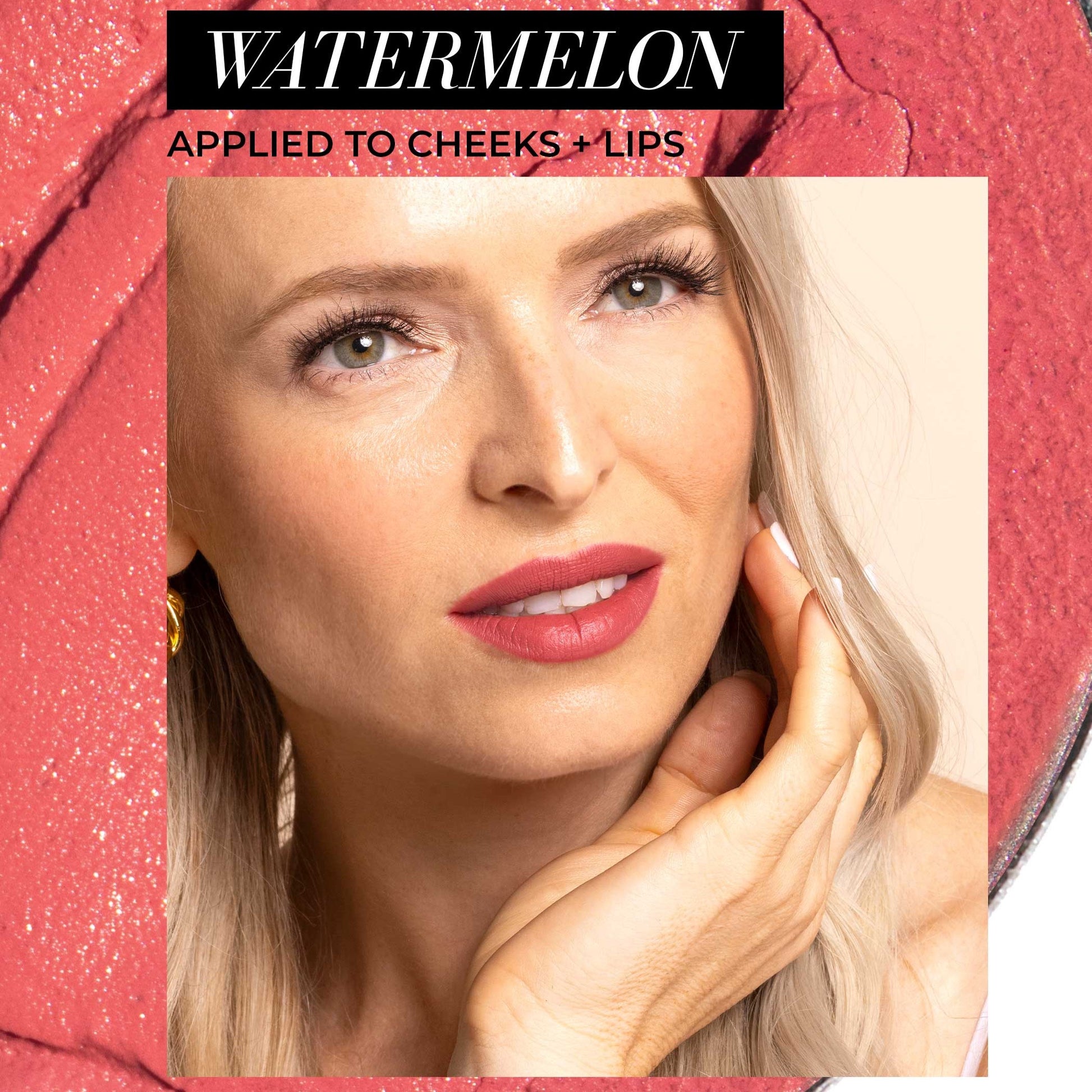 FITGLOW BEAUTY Blush + Illuminator Refills watermelon