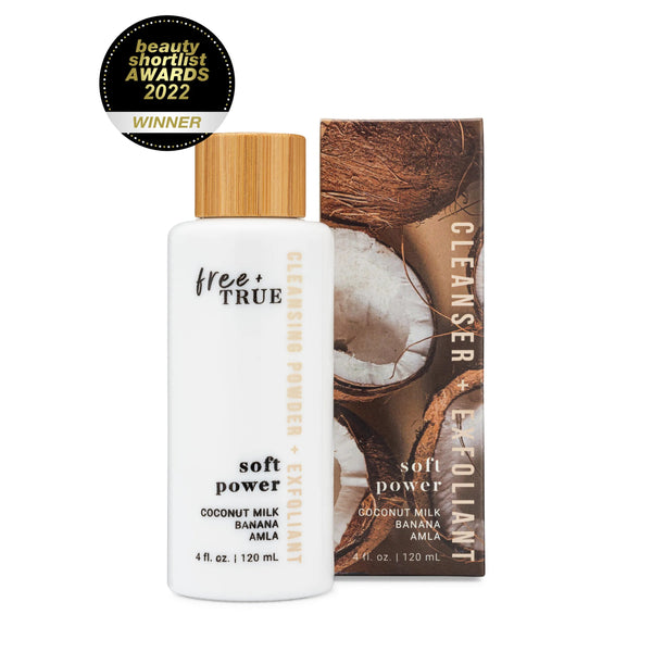 FREE + TRUE Soft Power Cleansing Powder + Exfoliant