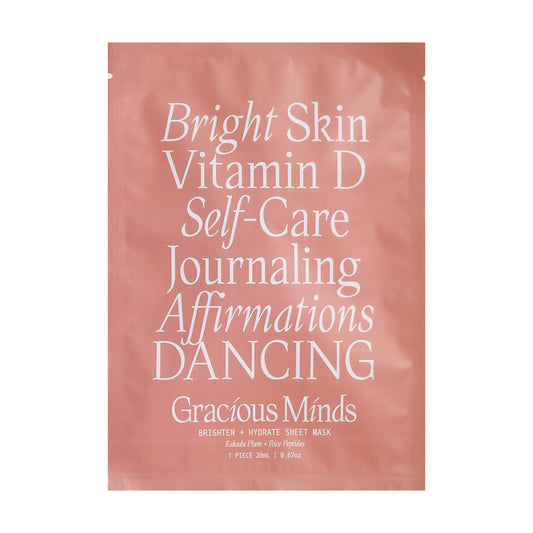 GRACIOUS MINDS Brighten & Hydrate Sheet Mask