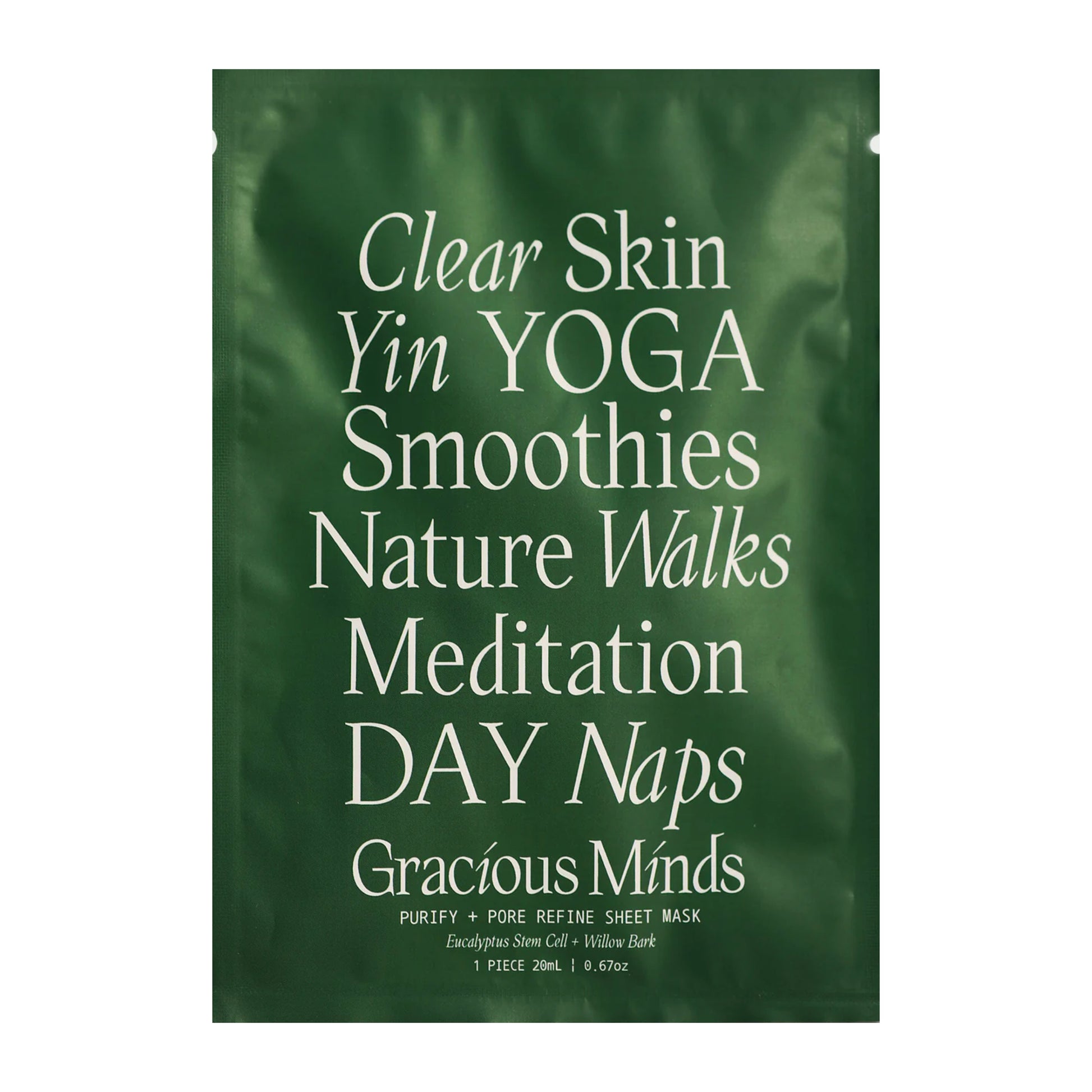 GRACIOUS MINDS Purify and Pore Refine Sheet Mask