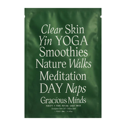 GRACIOUS MINDS Purify and Pore Refine Sheet Mask