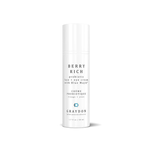 GRAYDON Berry Rich Face and Eye Cream - probiotic-rich cream for sensitive skin, enhancing hydration and radiance