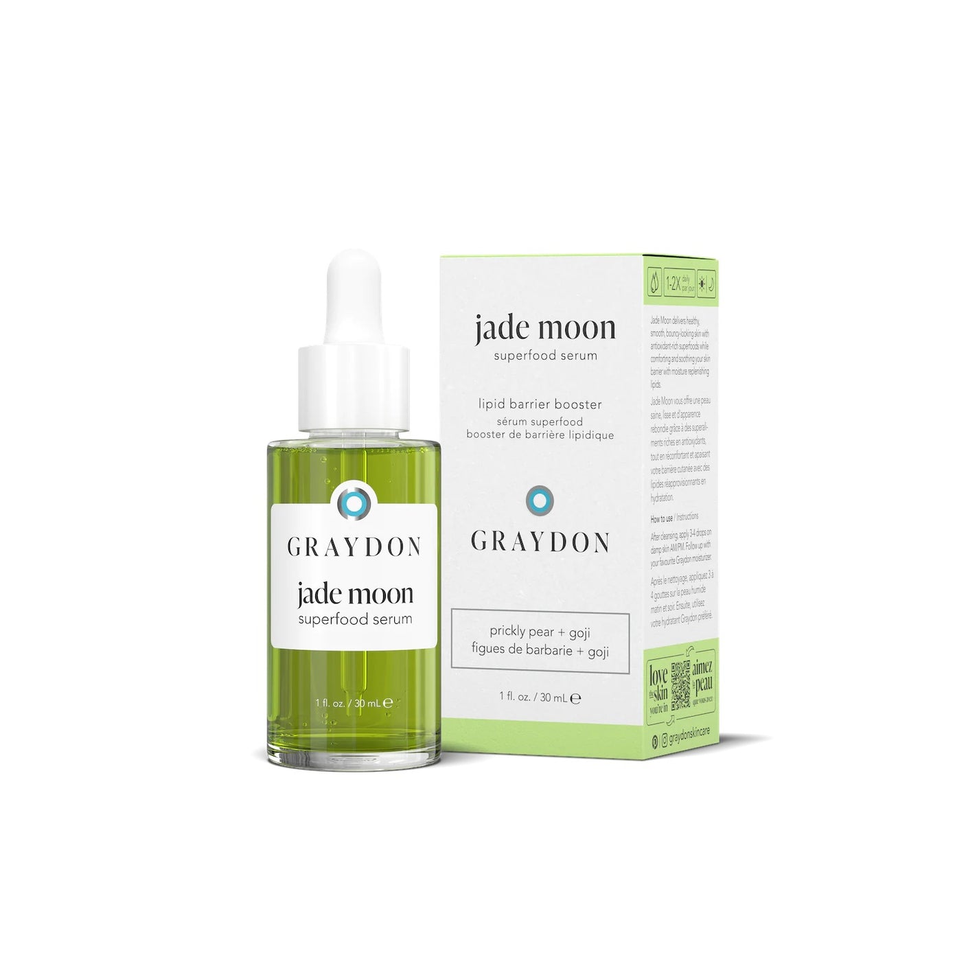 GRAYDON SKINCARE - Jade Moon Superfood Serum – The Green Jungle Beauty Shop