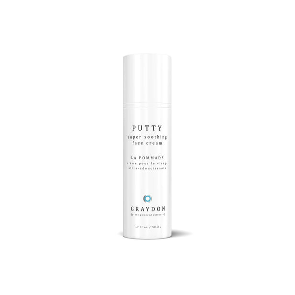 Graydon Skincare The Putty soothing moisturizer for dry skin with nourishing superfood ingredients like colloidal oatmeal, turmeric, and carrot seed oil.