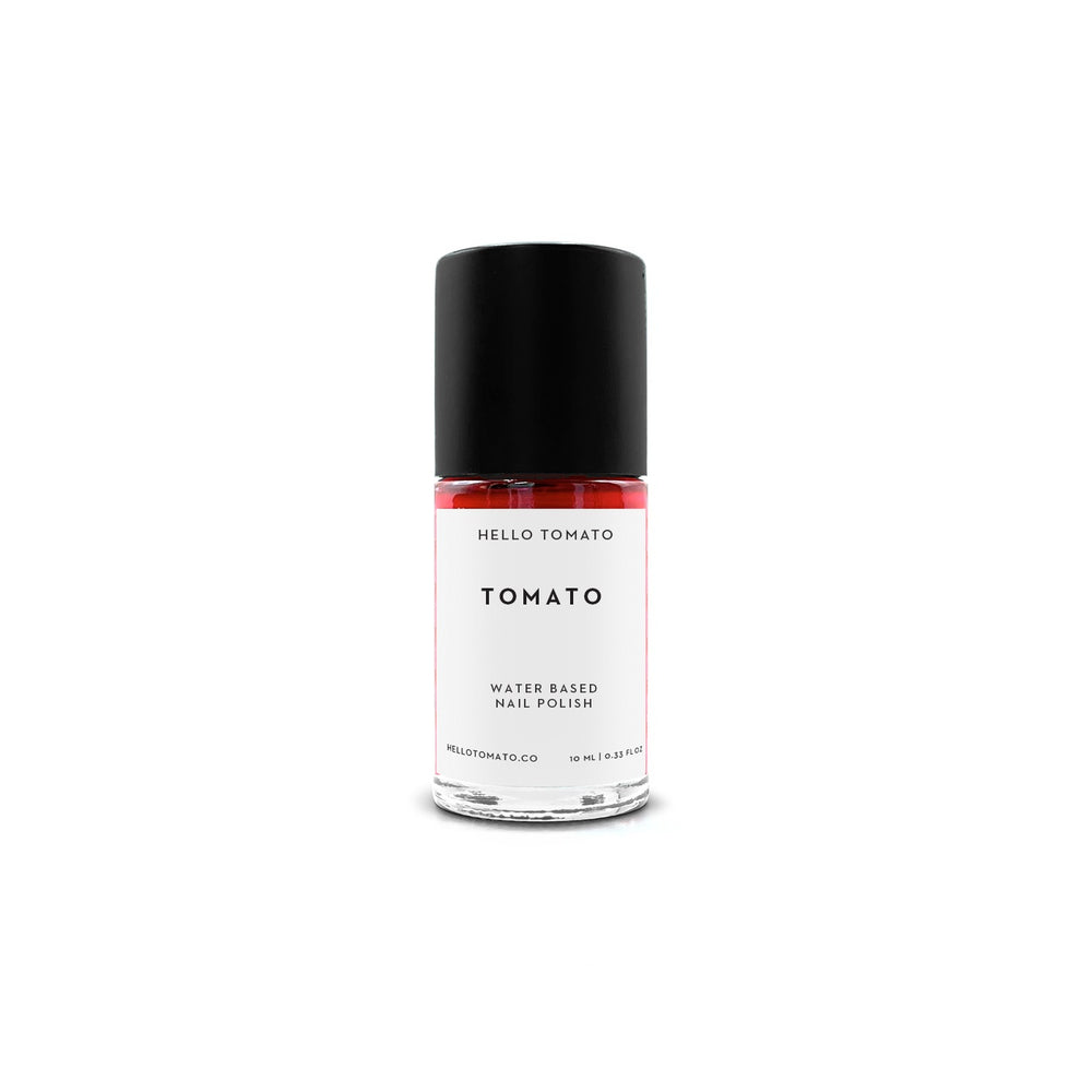 HELLO TOMATO Tomato nail polish, a bright vibrant red, inspired by the luscious little tomato.
