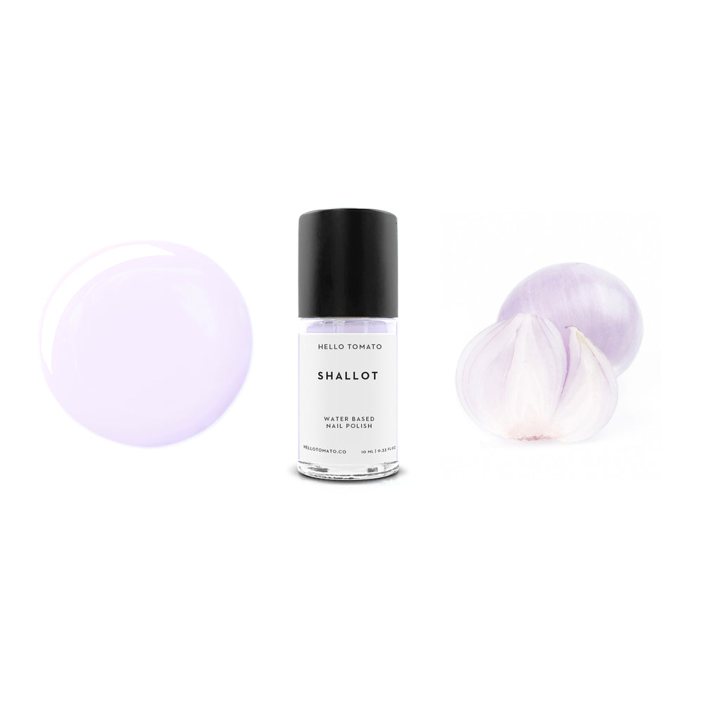 HELLO TOMATO Shallot nail polish on white background