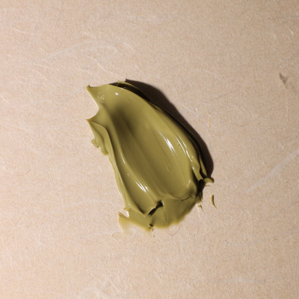 A texture shot of HYEJA Vegan Matcha Gentle Mud Cream Mask