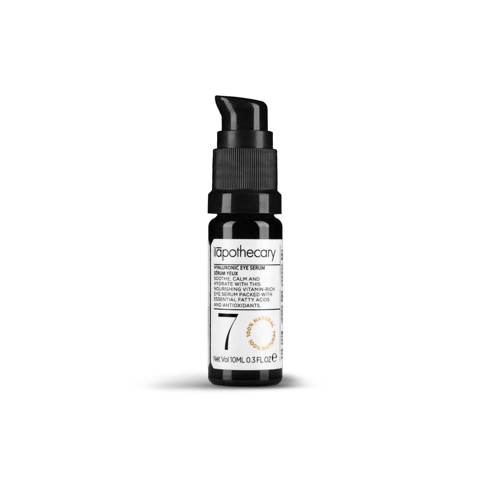 ILAPOTHECARY Hyaluronic Eye Serum - hydrating eye serum with hyaluronic acid, boswellia, and blue chamomile.