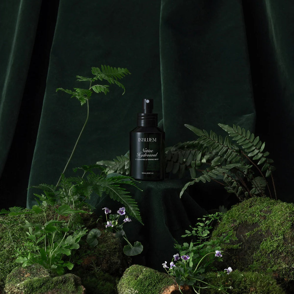 Cleansing and toning mist from Inbluem with wild Eucalyptus Radiata for gentle hydration and skin balance