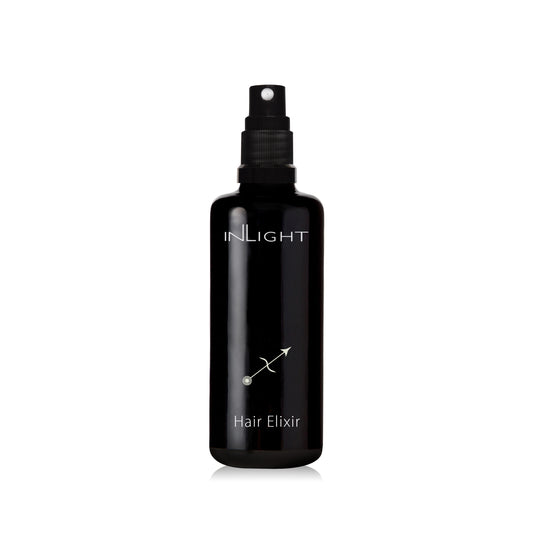 Inlight Beauty Hair Elixir - Nourishing blend of oils for all hair types, enhancing texture, shine, and strength with natural botanicals like Argan and Rosemary.