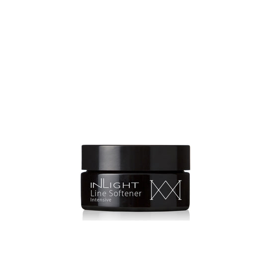 INLIGHT BEAUTY Line Softener Intensive Balm for smoothing the appearance of fine lines, with a blend of natural ingredients like argan oil, spirulina, and barley grass. Ideal for all skin types, including sensitive and mature skin.