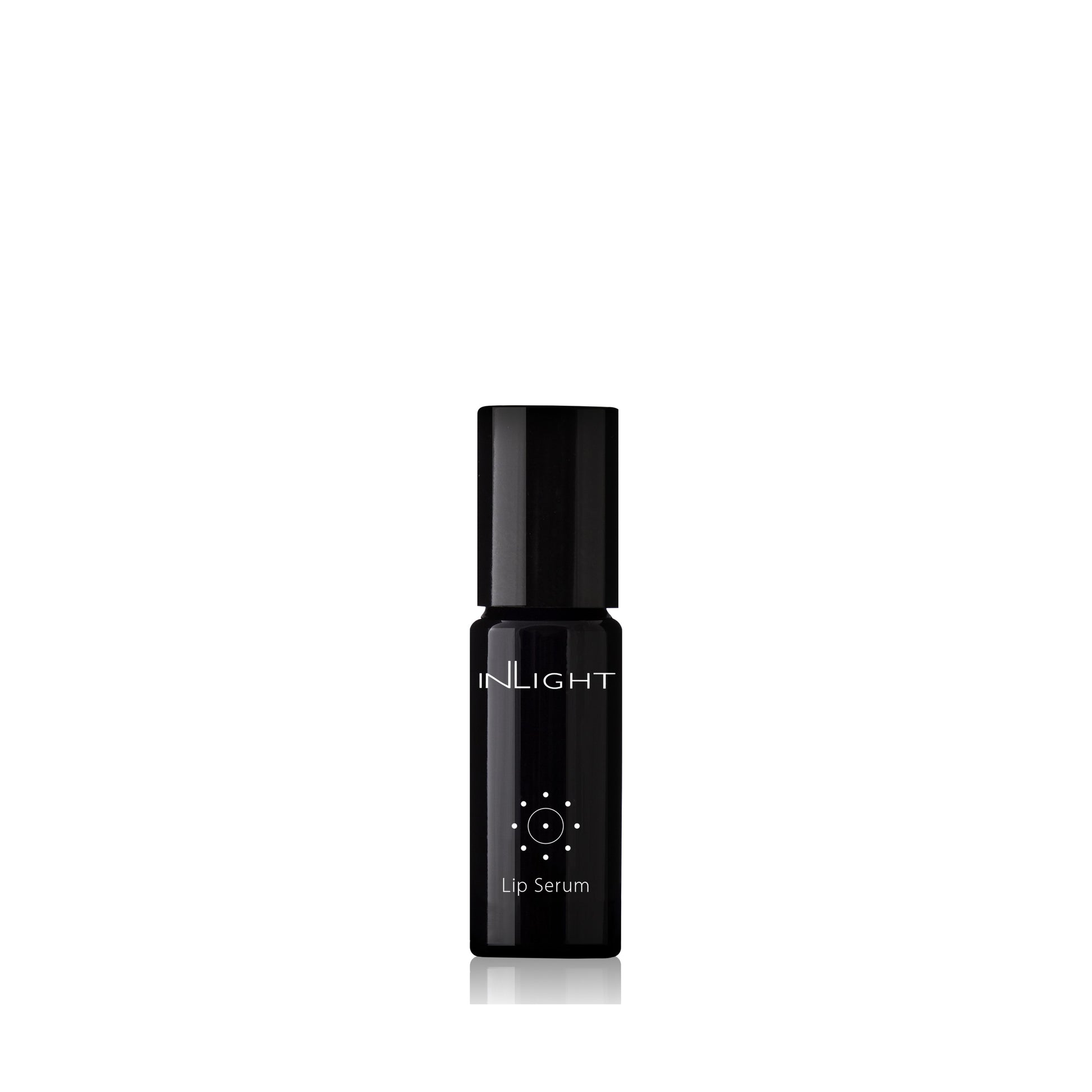 INLIGHT BEAUTY Lip Serum in a 10ml bottle, enriched with omega-rich oils to hydrate, protect, and restore lip fullness. Ideal for soft, nourished lips.