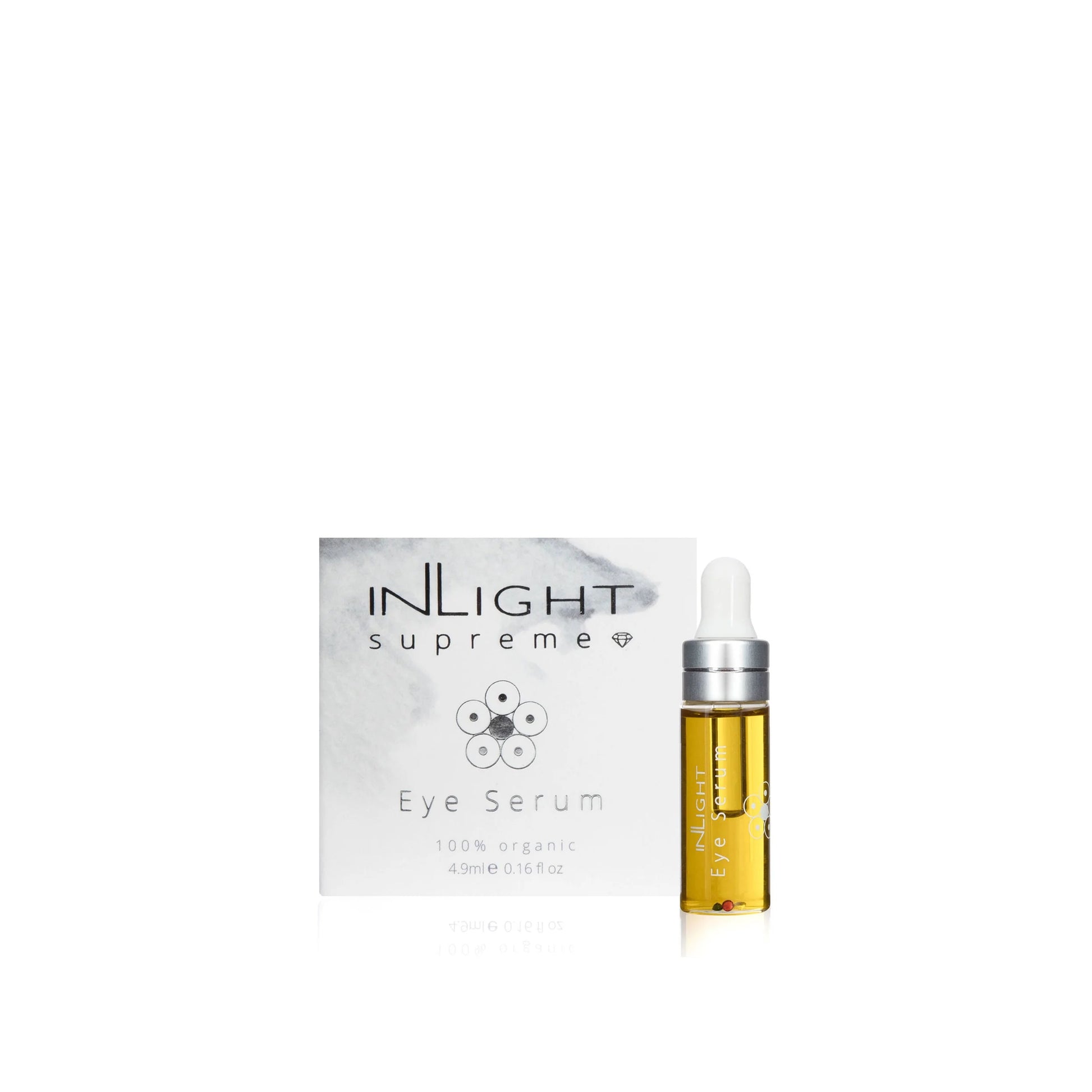 INLIGHT BEAUTY Supreme Eye Serum - Potent serum with rejuvenating botanicals and energizing gemstones, designed to nourish and firm the delicate eye area.