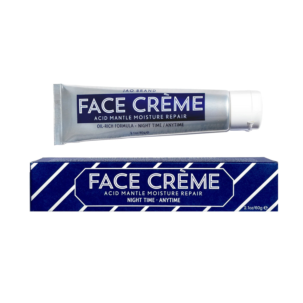 Tube of Face Crème on a white background