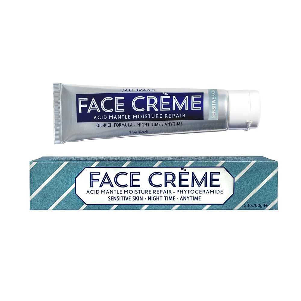 Tube of Face Creme on a white background