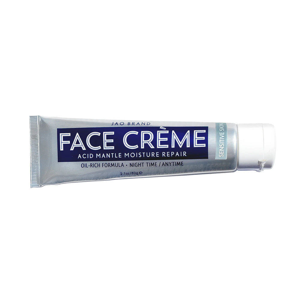 Tube of Face Creme on a white background