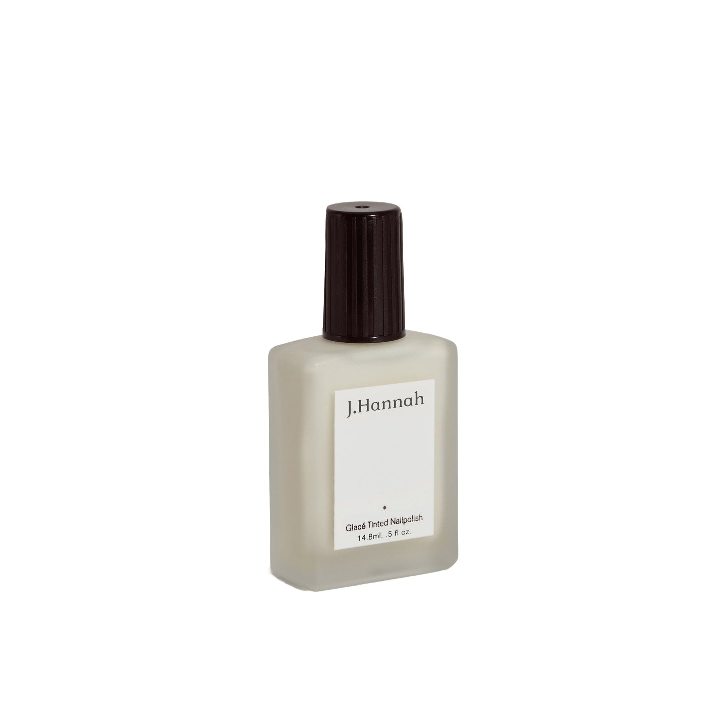 J. Hannah Milk Glacé Tint Nail Polish - Semi-sheer, off-white shade with a creamy, soft finish. Non-toxic and cruelty-free nail polish.