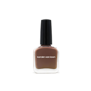 Karolin Van Loon 13 Fleur De Bois – forest green with brown undertones, vegan nail polish, 12-free, cruelty-free, eco-friendly formula for smooth, long-lasting glossy manicure.