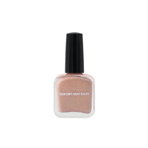 Karolin Van Loon 45 Crushed Crystals – iridescent glitter vegan nail polish in elegant glass bottle, eco-friendly 12-free formula inspired by agate stones.