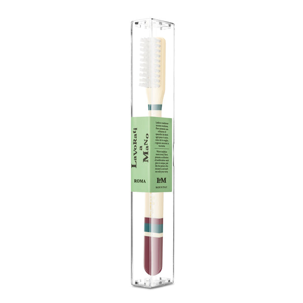 LAVORATI A MANO Roma Toothbrush Burgundy
