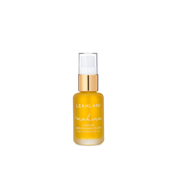 Experience the luxury of LEAHLANI SKINCARE Mahina Evening Moisturizer, a regenerative elixir that rejuvenates and restores your skin while you sleep. This blend of organic oils, Co-Enzyme Q10, and nourishing ingredients plumps, softens, and reduces fine lines and wrinkles. Ideal for mature, dry, and sensitive skin types. Indulge in a dreamy nighttime routine with LEAHLANI SKINCARE. full size
