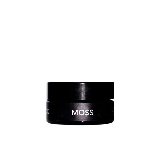 LILFOX Moss Hydra-Bright Mask in a 50 ml jar with a rich, emerald green texture designed to hydrate, soothe, and brighten the skin.