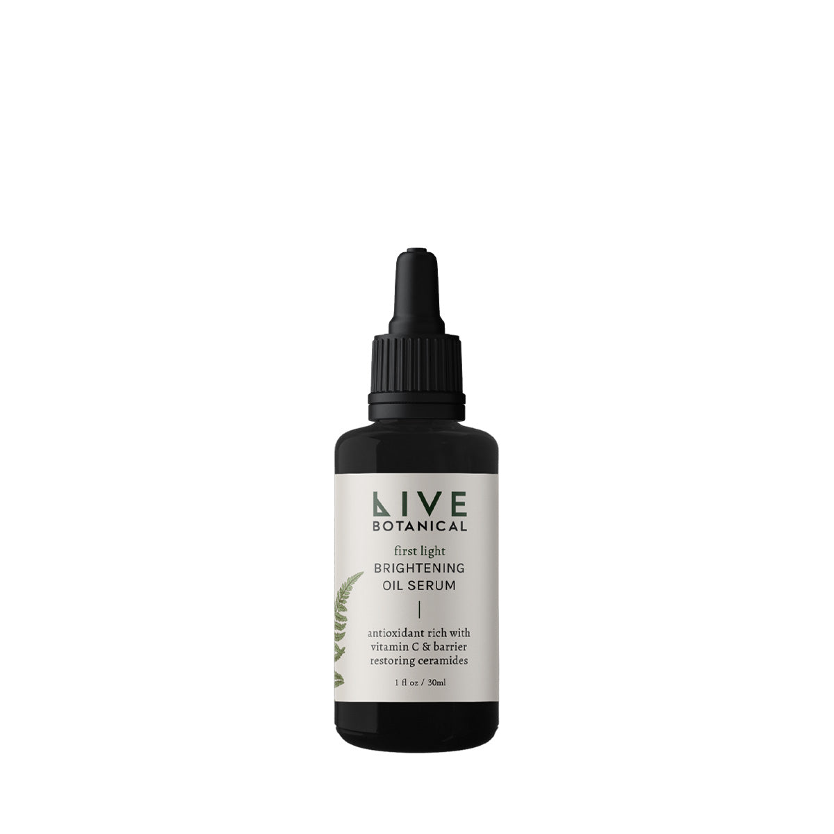 Live Botanical First Light Brightening Oil Serum - A nourishing blend of antioxidants and botanical oils that helps promote a radiant complexion while supporting the skin’s natural barrier. Ideal for sensitive, acne-prone, and mature skin.