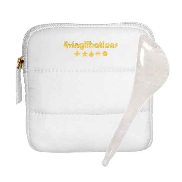 LIVING LIBATIONS Gua Sha Stylus crystal quartz