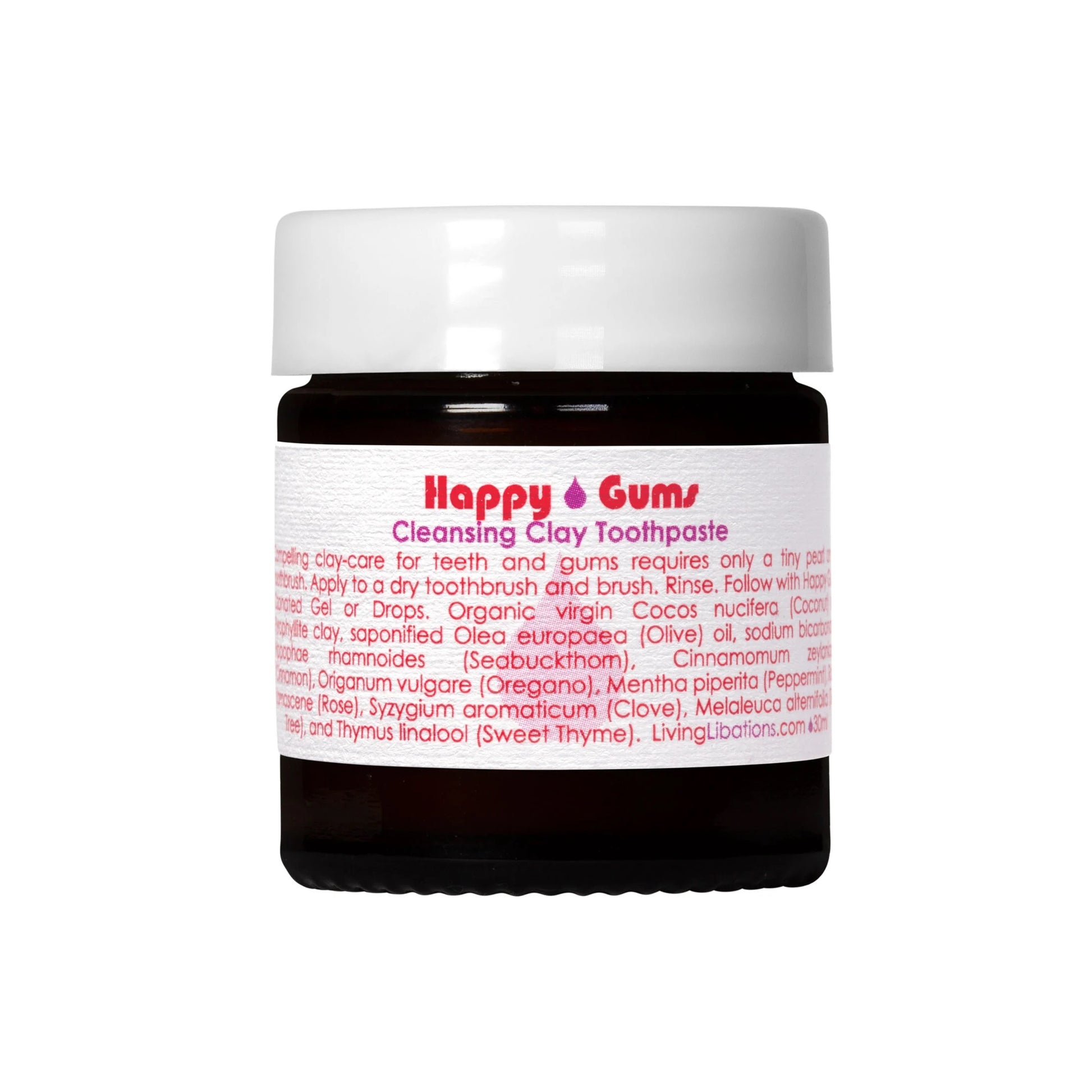 LIVING LIBATIONS Happy Gums Cleansing Clay Toothpaste 30ml