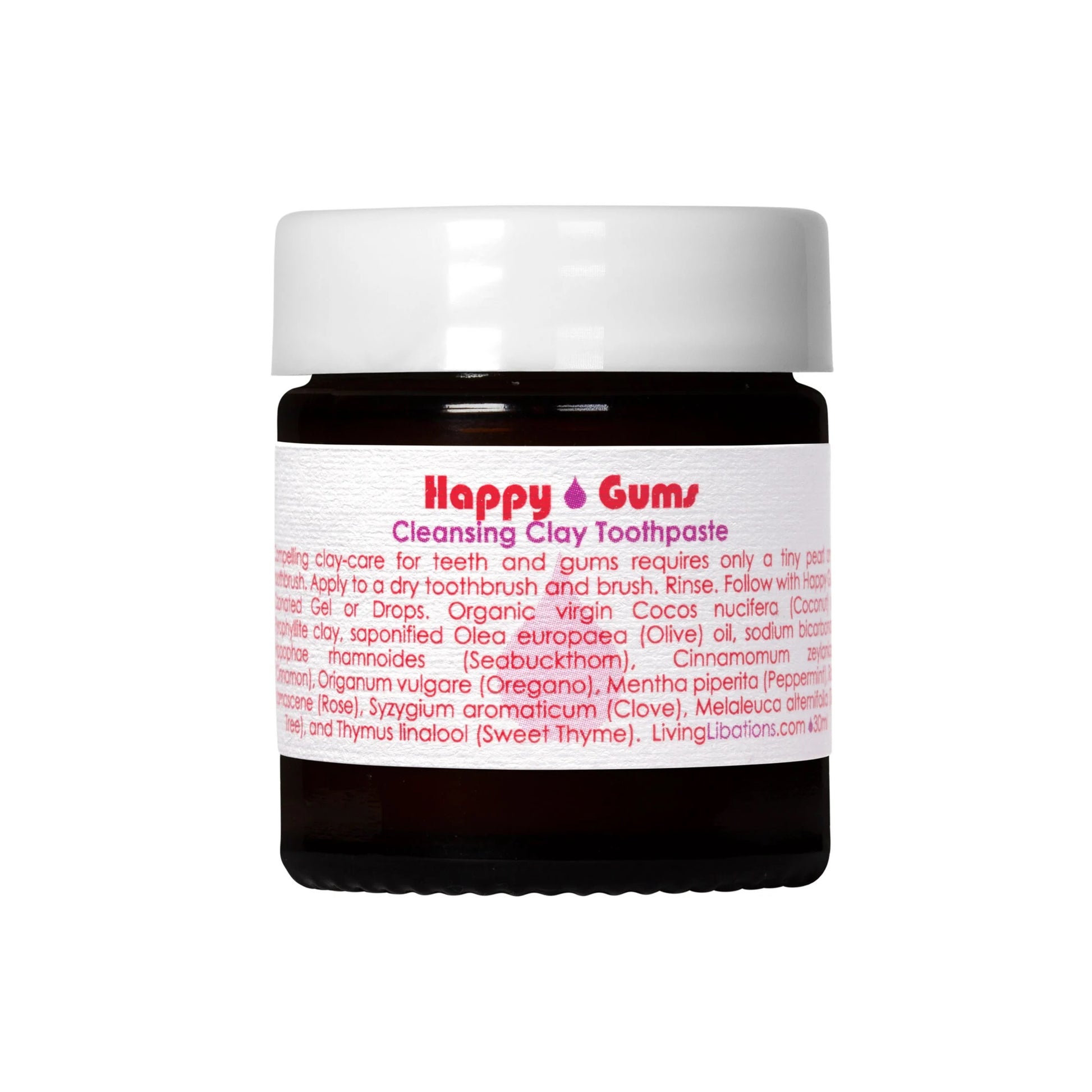 Living Libations Happy Gums Cleansing Clay Toothpaste – The Green ...