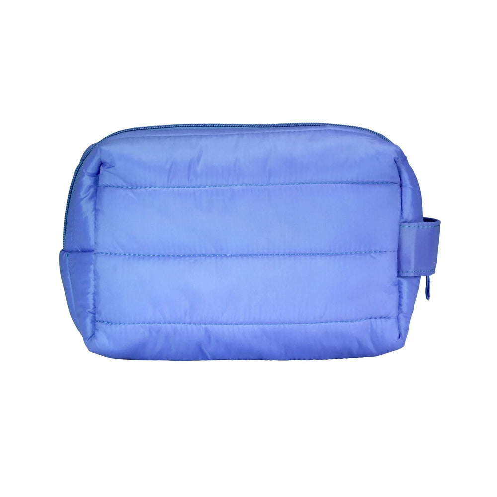 Living Libations Happy Hands + Feet Bundle with nail tools, crème, scrub, and a mauve pouch