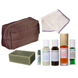 Living Libations Libation Vacation Kit with travel-size skincare essentials ALWAYS SHOW