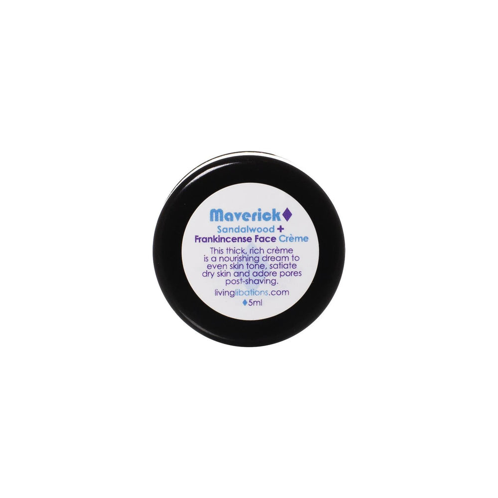 Living Libations Maverick Face Crème with nourishing botanicals and essential oils. 50ml