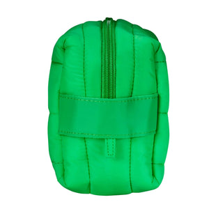 LIVING LIBATIONS Puffer Dopp Bag grass green