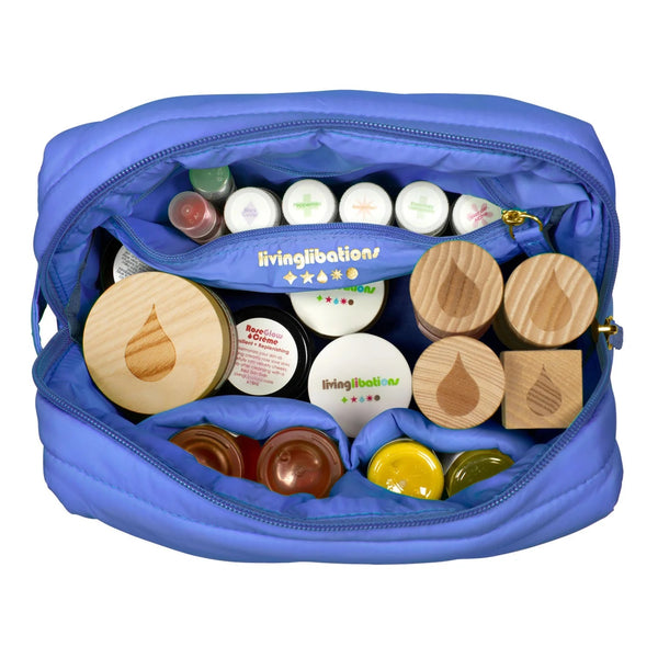 LIVING LIBATIONS Puffer Dopp Bag mimosa mauve