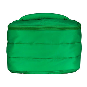 LIVING LIBATIONS Puffer Train Case grass green