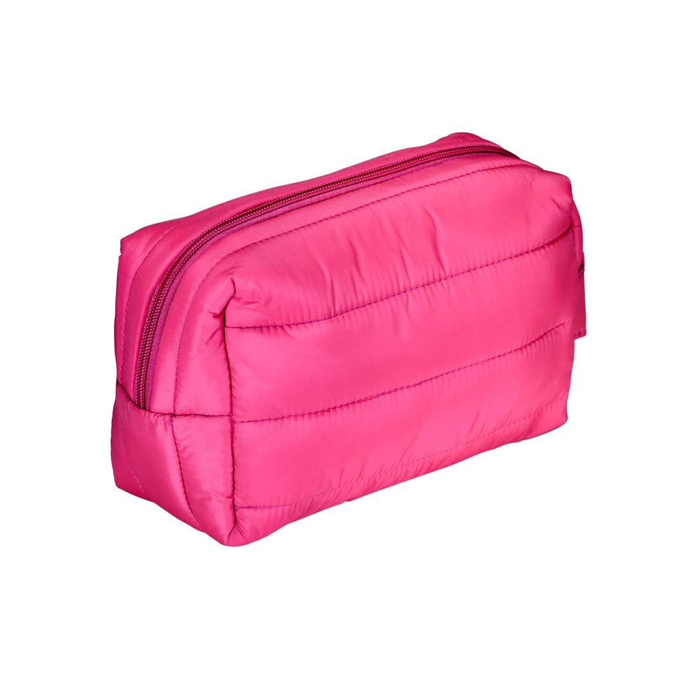 Living Libations Revelry of Roses Beauty Kit with rose-infused skincare and pink puffer bag