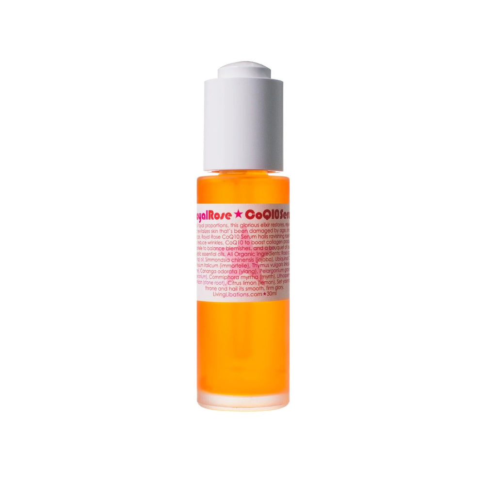 Living Libations Royal Rose CoQ10 Serum with rosehip and CoQ10. 15ml