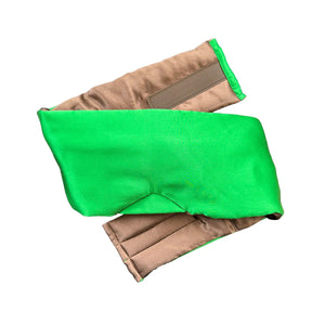 LIVING LIBATIONS Serene Silk Sleep Mask Galaxy Green