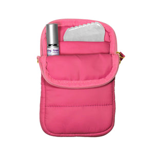 LIVING LIBATIONS Super Sling Puffer Traveller with EMF Shield cantaloupe coral