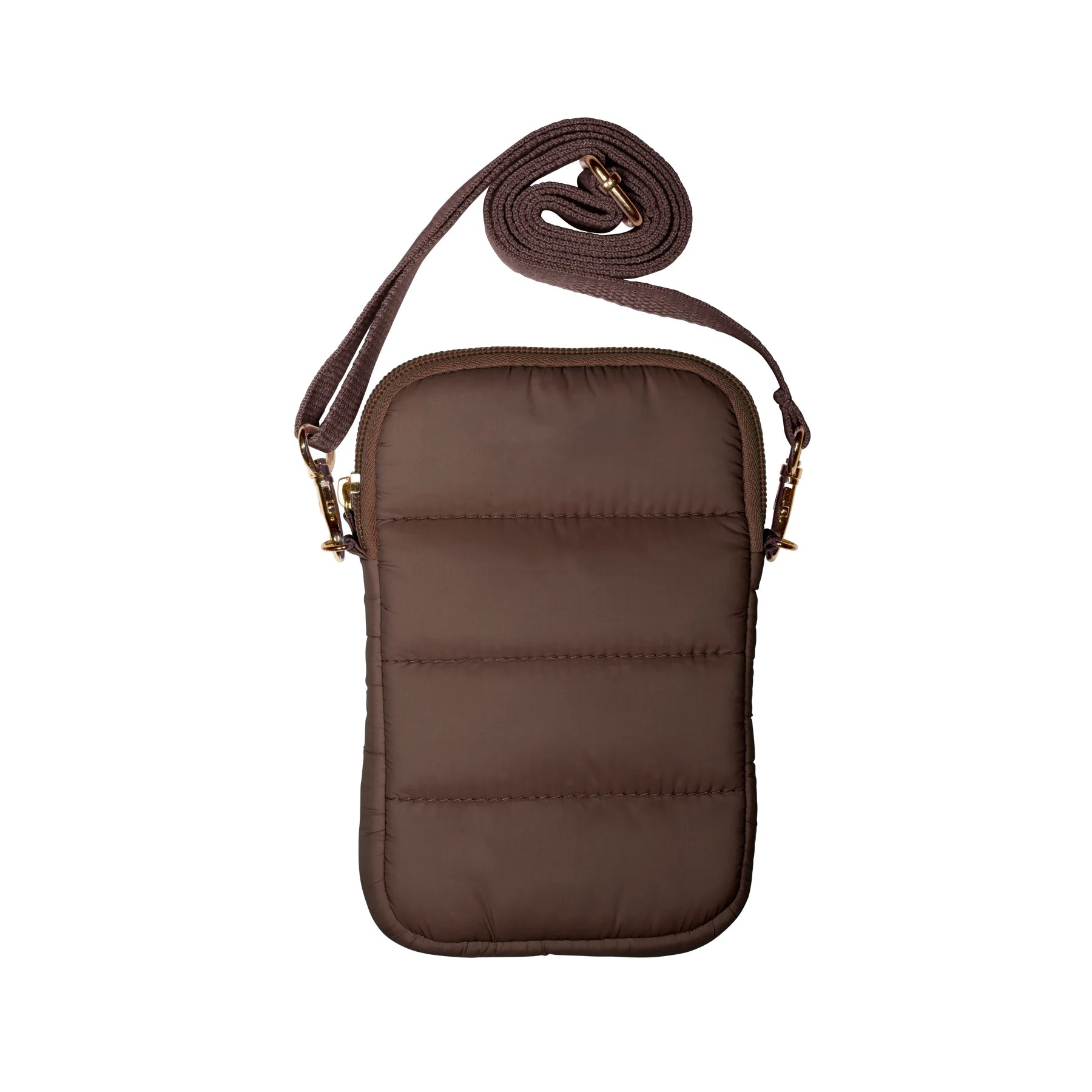 LIVING LIBATIONS Super Sling Puffer Traveller with EMF Shield coffee bean