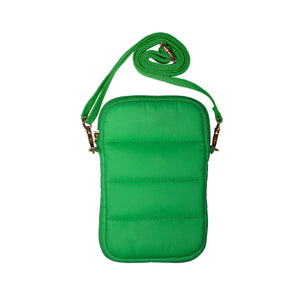 LIVING LIBATIONS Super Sling Puffer Traveller with EMF Shield grass green